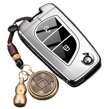 Imagem de Capa protetora para chave do carro Capa para chave remota compatível com Toyota Yaris/Rav4/Highlander/Auris/Avensis/Aygo Compatível com Scion TC/IM 2015 2016(A8)