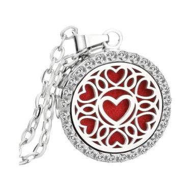 Imagem de Colar Difusor De Óleos Essenciais Com Pingente Árvore Da Vida Em Stras