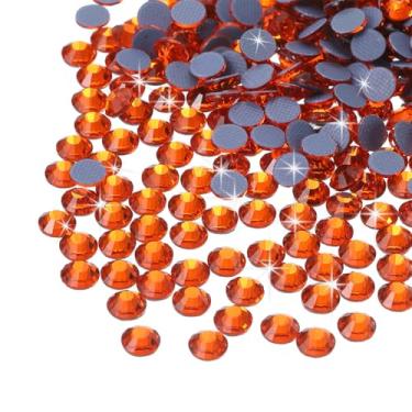 Imagem de Generic 1440 peças de pedras preciosas de cristal de strass Hotfix para artesanato roupas DIY decoração (SS12 3,2 mm, laranja)