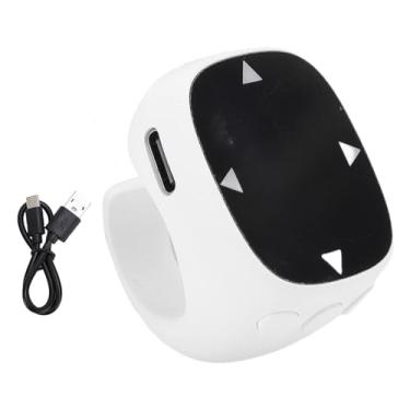 Imagem de EBTOOLS Anel de Rolagem, Anel de Controle Remoto Sem Fio 5.3 Com Painel de Toque para TikTok Gravação de Vídeo Page Turner (WHITE)
