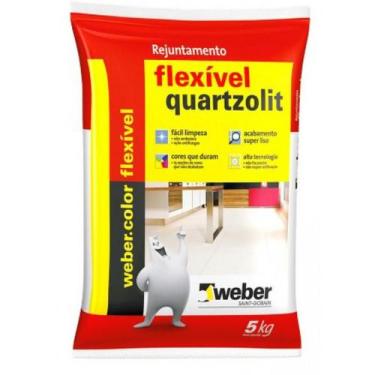 Imagem de Rejunte Cerâmica Flexível 5kg Quartzolit Caramelo