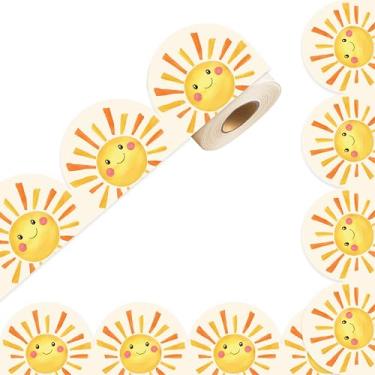 Imagem de FYSUIMU Bordas de quadro de avisos de sol de desenho animado de 10 m, lindo acabamento de borda amarela para decoração de lousa de festa de volta às aulas no verão