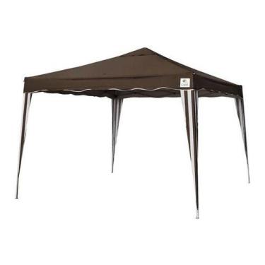Imagem de Gazebo De Aço - Articulável - 260x300x300cm - Quadrado - Bel, Marrom