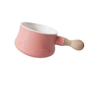 Imagem de Pote de leite Panela de leite Panela esmaltada Aquecedor de manteiga Cerâmica Antiaderente Aquecedor de manteiga Panela Caldeira Aquecimento Panela de guisado Panelas para alimentos Derretimento de ch