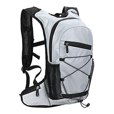 Imagem de HXYIG Mochila de hidratação de ciclo reflexivo de alta visibilidade 8L esportes ao ar livre corrida caminhada mochila viagem mochila bolsa de ombro