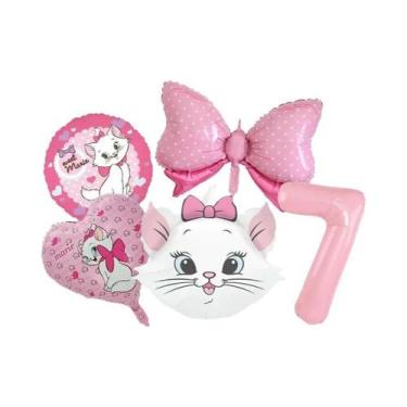 Imagem de Balões De Festa De Aniversário Para Meninas Tema Marie Cat Decoração D