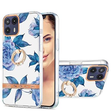 Imagem de For Motorola Moto G50 5G Ring IMD Flowers TPU Phone Case