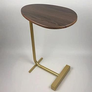 Imagem de Mesa lateral moderna minimalista removível sofá de ferro forjado mini mesa de centro mesa de cabeceira móveis sala de estar mesa de chá mesa de café (cor: B estilo 1) (estilo B 2)