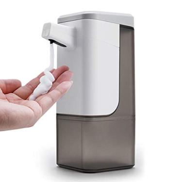 Imagem de Dispenser de Sabonete Automático 600mL com Sensor Movimento Sem Toque Operado por Bateria para Mesa ou Parede Sanitário Lar Cozinha Banheiro Escritório Hotel Saída Líquido Ajustável Indicador LED e Re