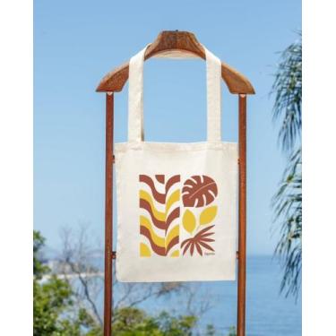 Imagem de Ecobag Tipo Premium Vertical Com Fole Linha Algodão Tropical 26 - Ogbo