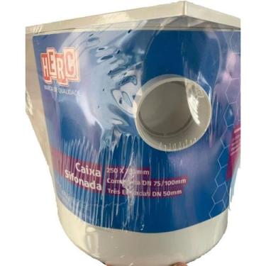 Imagem de Caixa de Gordura Herc com Cesto 250 X 250 X 75mm 2309 Quadrada