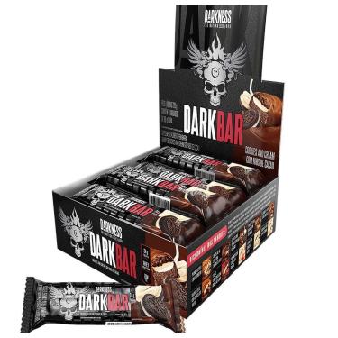 Imagem de Whey Bar Darkness - 8 Unidades 90g Cookies and Cream Com Nibs de Cacau - IntegralMédica-Masculino