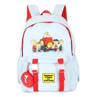 Imagem de Mochila De Costas Juvenil Original Snoopy C/ Porta Moedas - - Luxcel, 