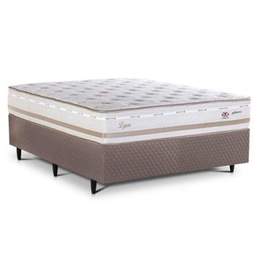 Imagem de Cama Box Casal Herval Lyon, Molas Maxspring, 70x138x188 cm