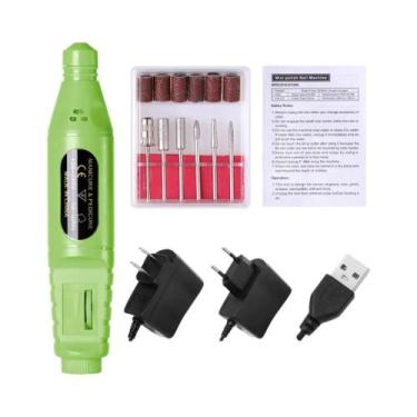 Imagem de Máquina Elétrica De Perfuração De Unhas Para Manicure E Nail Art, Cane