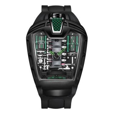 Imagem de Relógio de quartzo genérico masculino esportivo de 45 mm, silicone, im