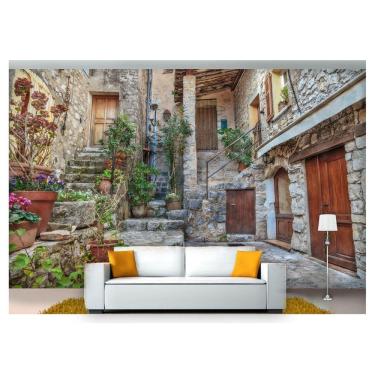 Imagem de Papel De Parede Cidade Antiga Rua Européia 3D Cda28