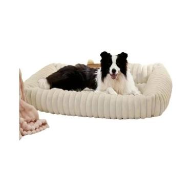 Imagem de Cama Ortopédica De Pelúcia Para Cães De Porte Médio E Grande, Colchão 