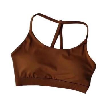 Imagem de Sutiã Esportivo Feminino Sexy Com Bojo Push-Up Para Yoga, Fitness E Tr