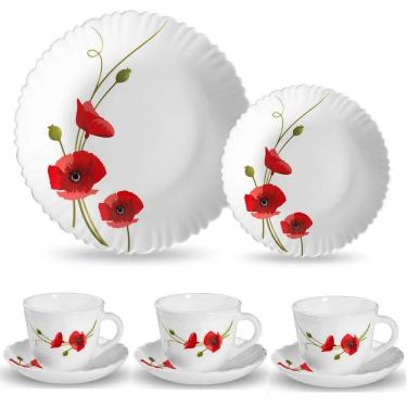Imagem de Aparelho de Jantar 16Pçs Fluid Red Carnation VDA01001 Wincy