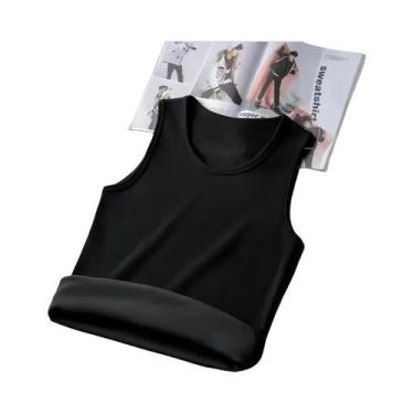 Imagem de Camiseta Térmica Masculina Sem Mangas, Top Quente E Grosso Para Outono