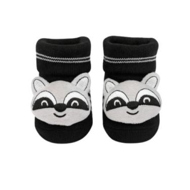 Imagem de Meia Antiderrapante para Bebê 0 a 12 Meses 3d Bichinhos - Plin Baby, G