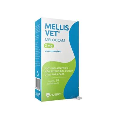 Imagem de Anti-Inflamatório Mellis Vet 2mg 10 Comprimidos Cães Gatos