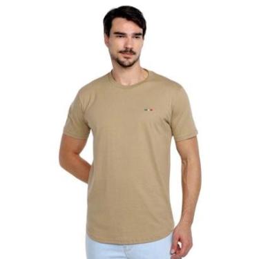 Imagem de Camiseta Masculina Básica Vih Triny com Bordado Algodão Premium Itália-Masculino