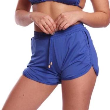 Imagem de Short Saída Praia Piscina Bolso Academia Corrida FMF Royal-Feminino