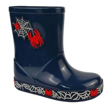 Imagem de Bota Galocha Menino Infantil Luelua Homem Aranha 137006 Marinho-Masculino