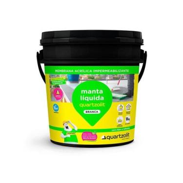 Imagem de Impermeabilizante Para Laje Branco Quartzolit 18Kg Manta Líquida Flexí