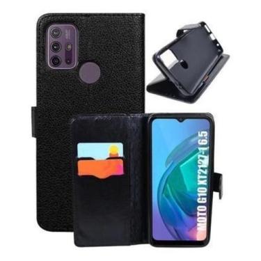 Imagem de Capa Capinha Carteira Flip + Película Cerâmica 9D Para Moto G10 G20 G3