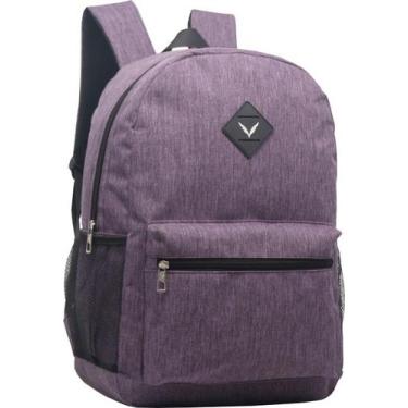 Imagem de Mochila Escolar Juvenil Adulto Masculina Básica Yepp MM9148, Roxo