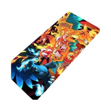 Imagem de Mouse Pad Grande XXL Charizard Para Jogos, Acessórios Para Gamers Com 