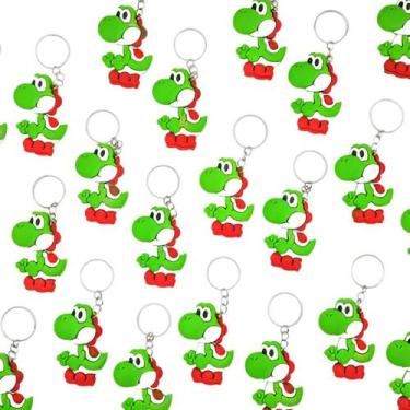Imagem de Chaveiro Yoshi Mário Ord 10un Tema Aniversário Lembrancinha - NoBrand