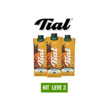Imagem de Suco nectar tial abacaxi 1l - kit 3 unid