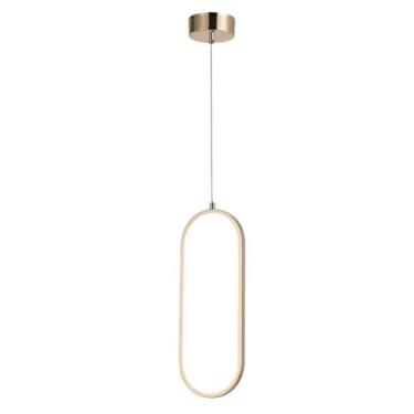 Imagem de Luminária De Teto Pendente Oval Minimalista Sala Quarto Cabeceira Lava