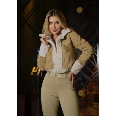 Imagem de Casaco veludo gola pelucia maria gueixa, Camel, M