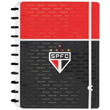 Imagem de Caderno inteligente sao paulo tricolor paulista preto grande cigd4143