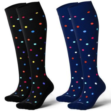 Imagem de Meias de Compressão LEVSOX Cotton 20-30 mmHg - Para Homens e Mulheres