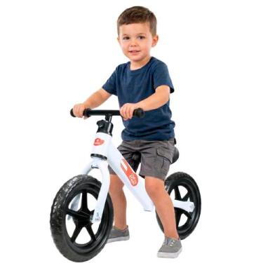 Imagem de Bicicleta Sem Pedal Treina Equilíbrio Infantil Branco - Castela