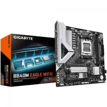Imagem de Placa Mãe Gigabyte B840M Eagle WIFI6, Chipset B840, AMD AM5, MATX, DDR