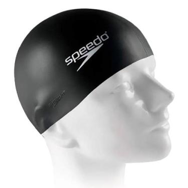 Imagem de Touca de Natação Speedo Lisa Silicone JR Infantil, Único, Preto