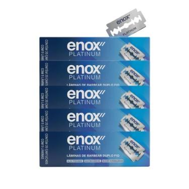Imagem de Kit com 5 lamina duplo fio enox platinum (5 unid) em display box 1811