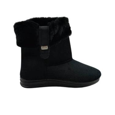 Imagem de Pantufa Feminina Pegada 266011-02 Atoalhado, Preto, 35