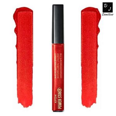 Imagem de Batom Líquido Matte Glitter Effect Avon Power Stay CEREJA BRILHANTE