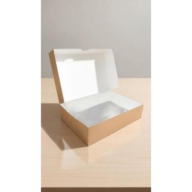Imagem de Caixa Presente Kraft 22x15,5x5cm - 50 Unidades - Congratulations Store