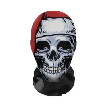 Imagem de Máscara De Caveira De Natal Em Malha Elástica Respirável, Máscara Faci
