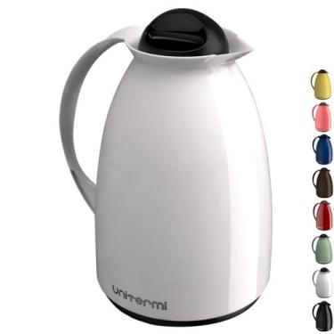 Imagem de Garrafa Térmica Florença 650ml Unitermi Água Chá Café, Branco, 650ml