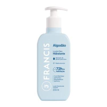Imagem de Loção Deo Hidratante Corporal Francis Algodão 72h 200ml